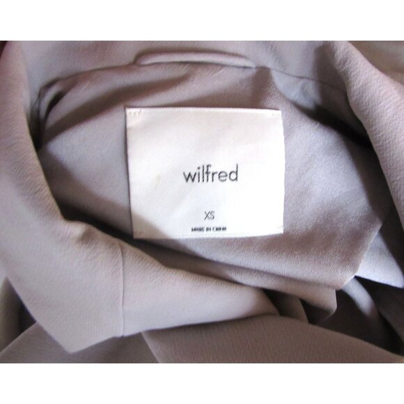 Aritzia Wilfred Cherrelle Double Breasted Blazer Gray Lavender Oversized XS - Picture 8 of 8